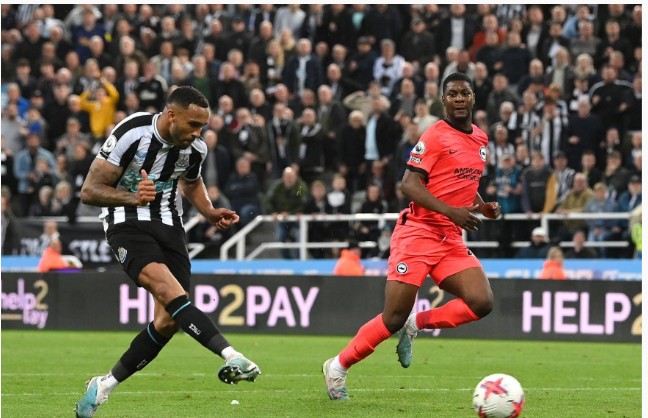 Help2Pay LED boards during a Newcastle United Premier League match